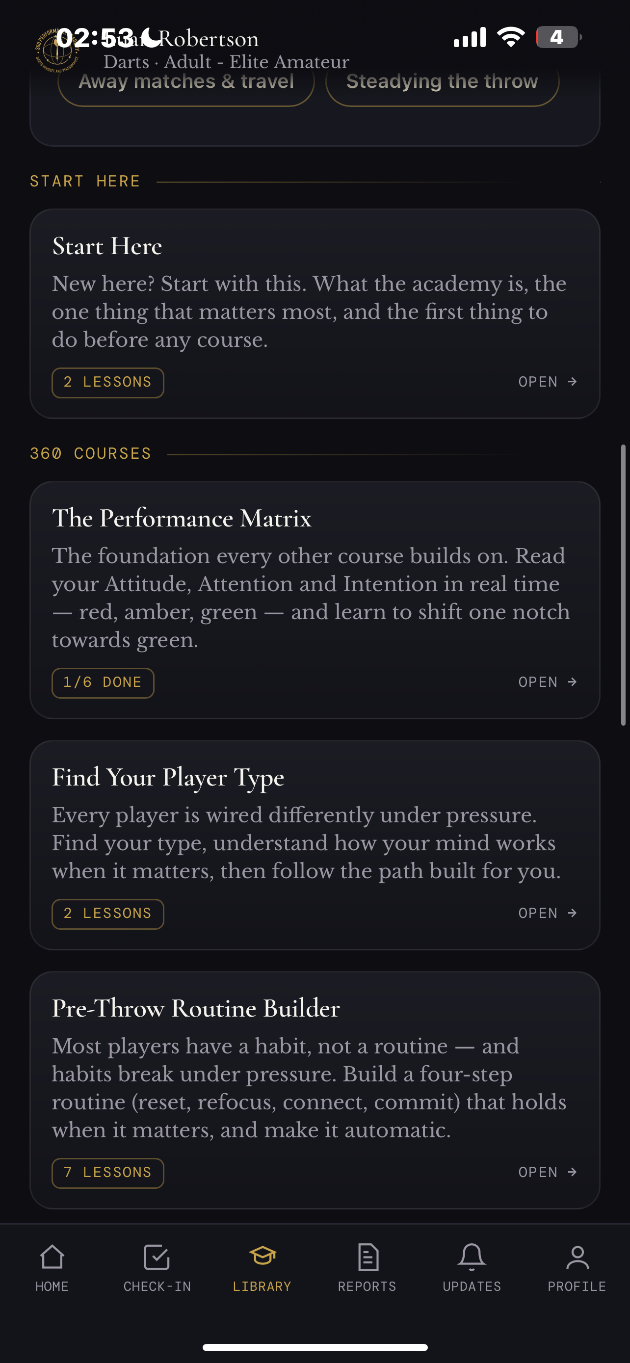 360 app — the mindset library