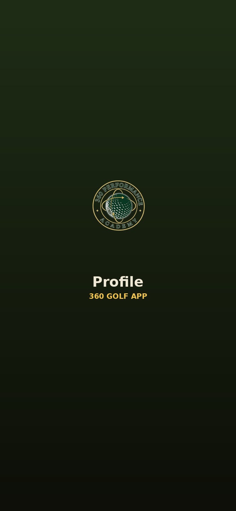 360 Golf App — Profile