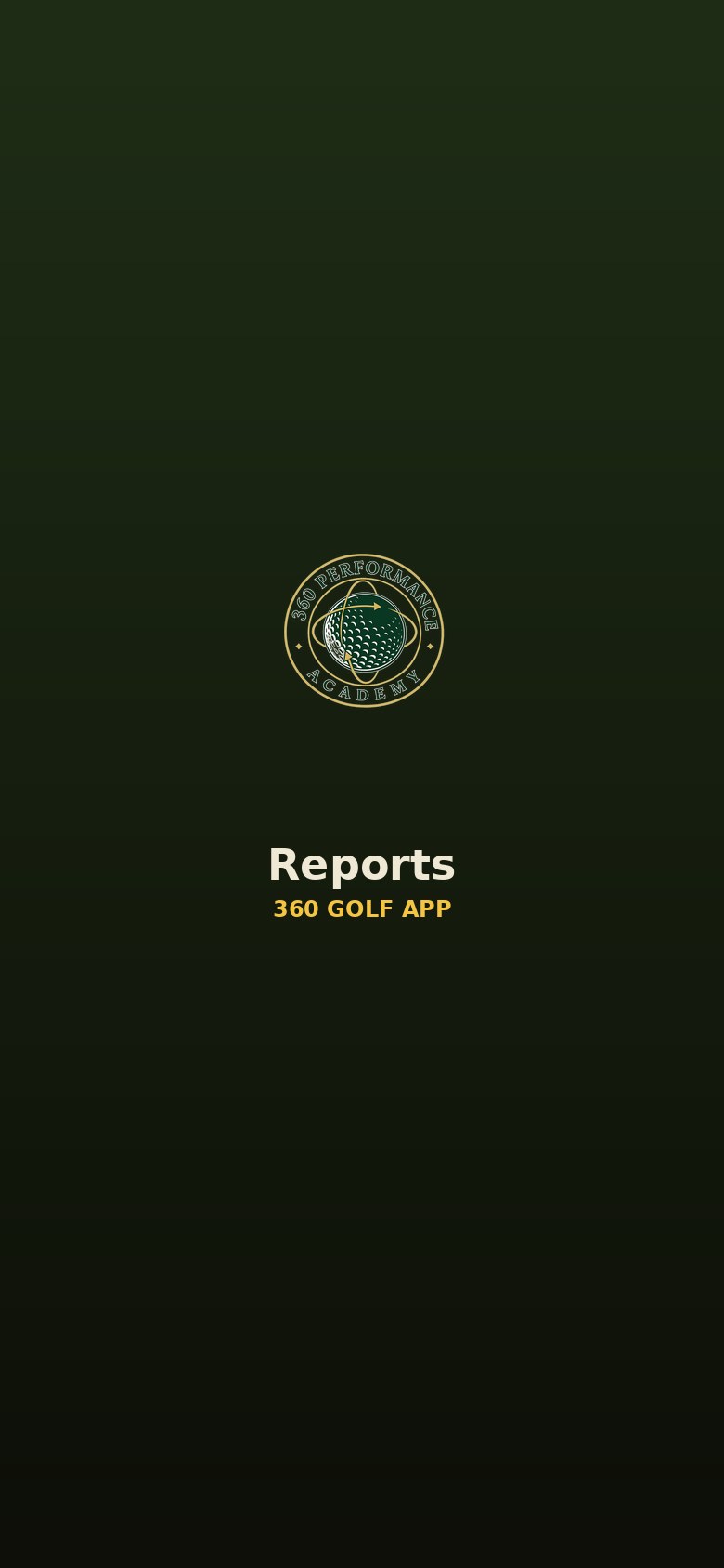 360 Golf App — Reports